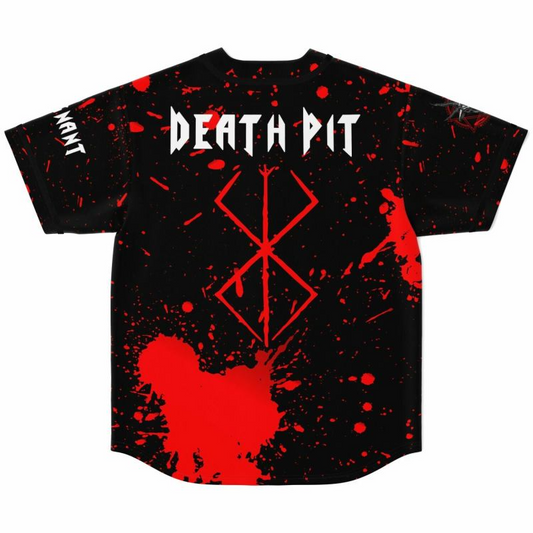 Marauda Death Pit Baseball Jersey EDM Festival Family Gift, Unisex Breathable Men's Jersey, 420 Lover Graphic Shirt, Gift For Jersey Fan EDM Electronics Music