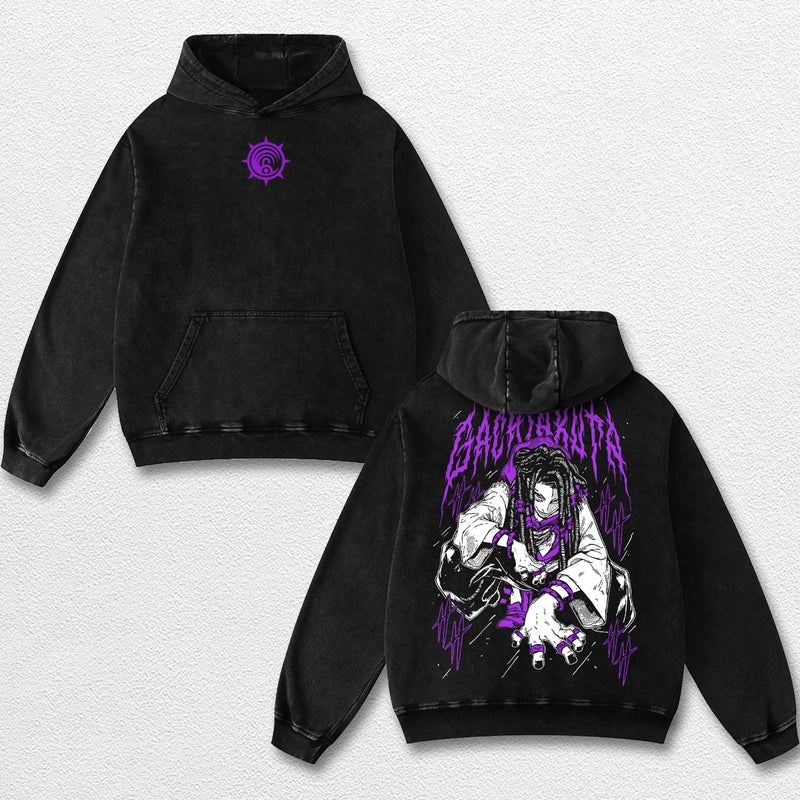 Retro Jabber Wonger - Gachiakuta Oversize Lightweight Acid Washed Hoodie Sweatshirt Tee, Anime Graphic Design Unisex Top Cotton Streetwear Shirt Clothes