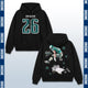 Saquon Barkley Philadelphia Eagles #26 Reverse Hurdle Action Vintage Graphic Hoodie Sweatshirt T-Shirt, NFL Football Season Apparel, S. Barkley SB26 All-Pro Legend Retro Streetwear Tee, Philadelphia Football Fan Gift