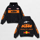 Retro Bell Helmets Redbull KTM Racing Washed Hoodie MotoGP World Champion Enthusiast Apparel Streetwear Racing Team Super Motorsports Clothing Riders Motocross Off-Road Dirt Bike Fan Gear Cotton For Moto Fan (Copy) (Copy)