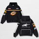 Retro Alpinestars A&W Root Beer Racing Washed Hoodie MotoGP World Champion Enthusiast Apparel Streetwear Racing Team Super Motorsports Clothing Riders Motocross Off-Road Dirt Bike Fan Gear Cotton For Moto Fan