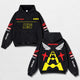 Retro Honda 05 Racing Washed Hoodie MotoGP World Champion Enthusiast Apparel Streetwear Racing Team Super Motorsports Clothing Riders Motocross Off-Road Dirt Bike Fan Gear Cotton For Moto Fan