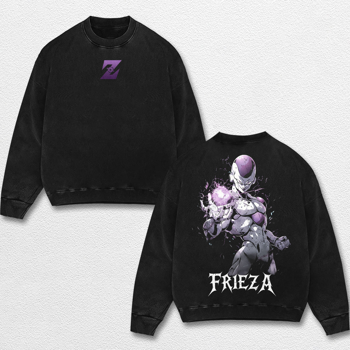 Retro Friera - Dragon Ball Z Oversize Lightweight Acid Washed Hoodie Sweatshirt Tee, Anime Graphic Design Unisex Top Cotton Streetwear Shirt Clothes