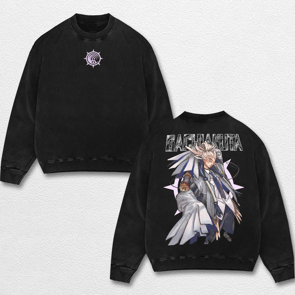 Retro Tamsy Caines - Gachiakuta Oversize Lightweight Acid Washed Hoodie Sweatshirt Tee, Anime Graphic Design Unisex Top Cotton Streetwear Shirt Clothes