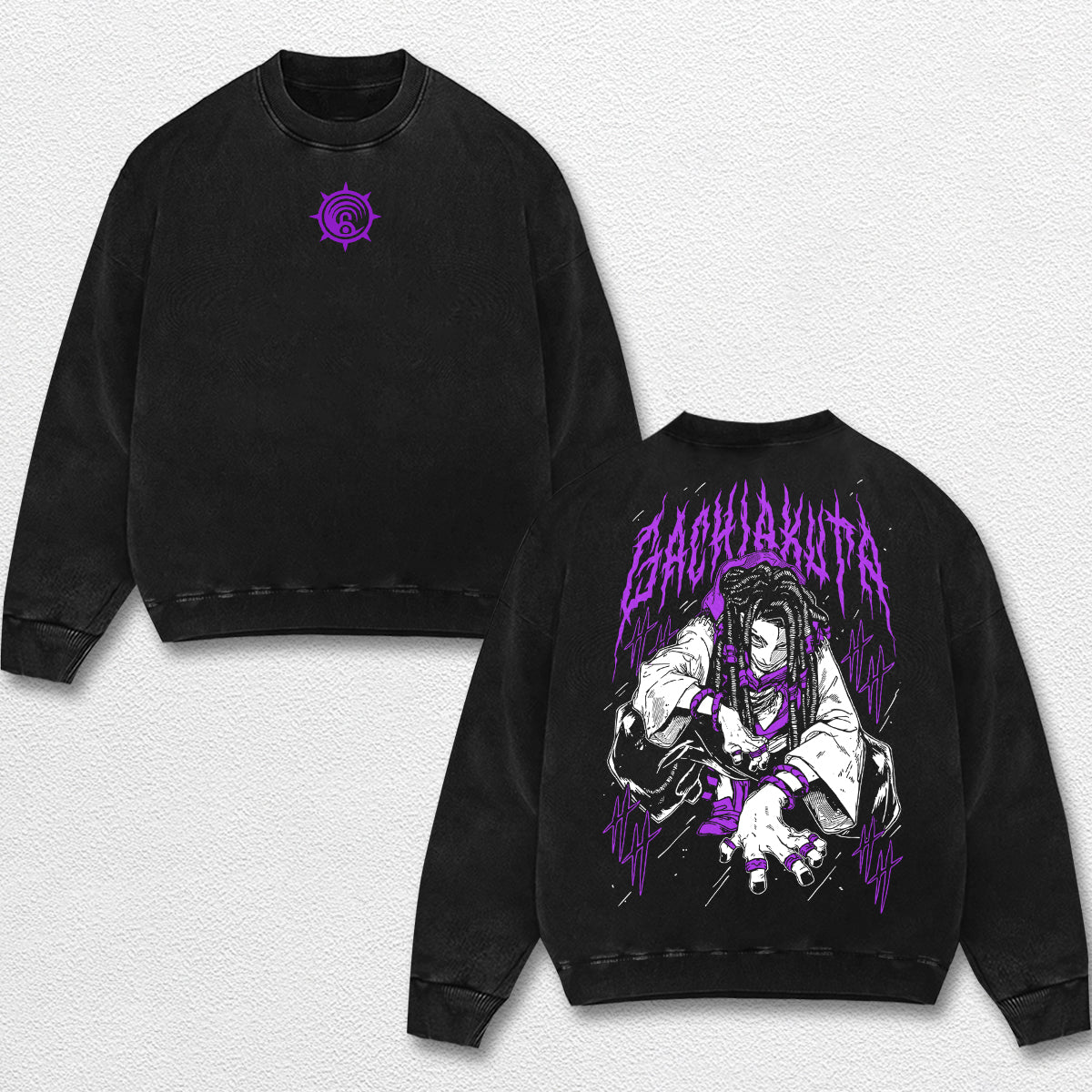 Retro Jabber Wonger - Gachiakuta Oversize Lightweight Acid Washed Hoodie Sweatshirt Tee, Anime Graphic Design Unisex Top Cotton Streetwear Shirt Clothes