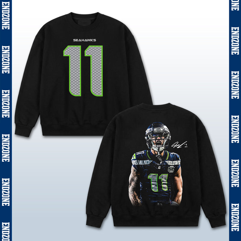Jaxon Smith-Njigba Seattle Seahawks #11 Yelling Celebration Vintage Graphic Hoodie Sweatshirt T-Shirt, NFL Football Season Apparel, J. Smith-Njigba JSN ECRA OPOY Legend Retro Streetwear Tee, Seattle Football Fan Gift