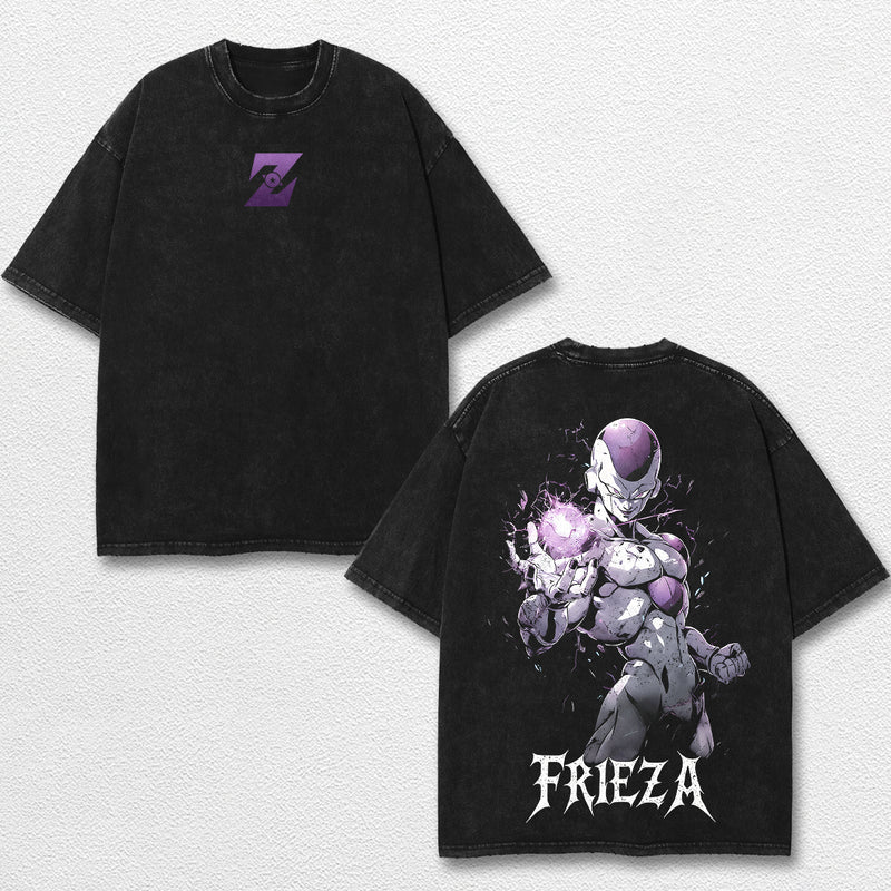 Retro Friera - Dragon Ball Z Oversize Lightweight Acid Washed Hoodie Sweatshirt Tee, Anime Graphic Design Unisex Top Cotton Streetwear Shirt Clothes