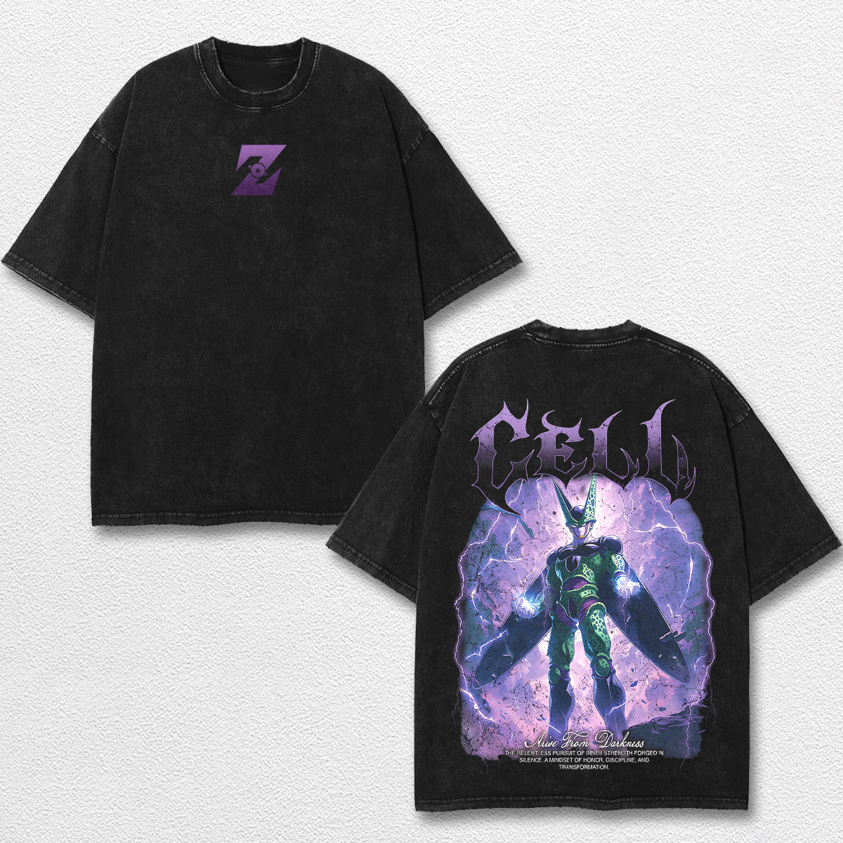 Retro Friera - Dragon Ball Z Oversize Lightweight Acid Washed Hoodie Sweatshirt Tee, Anime Graphic Design Unisex Top Cotton Streetwear Shirt Clothes