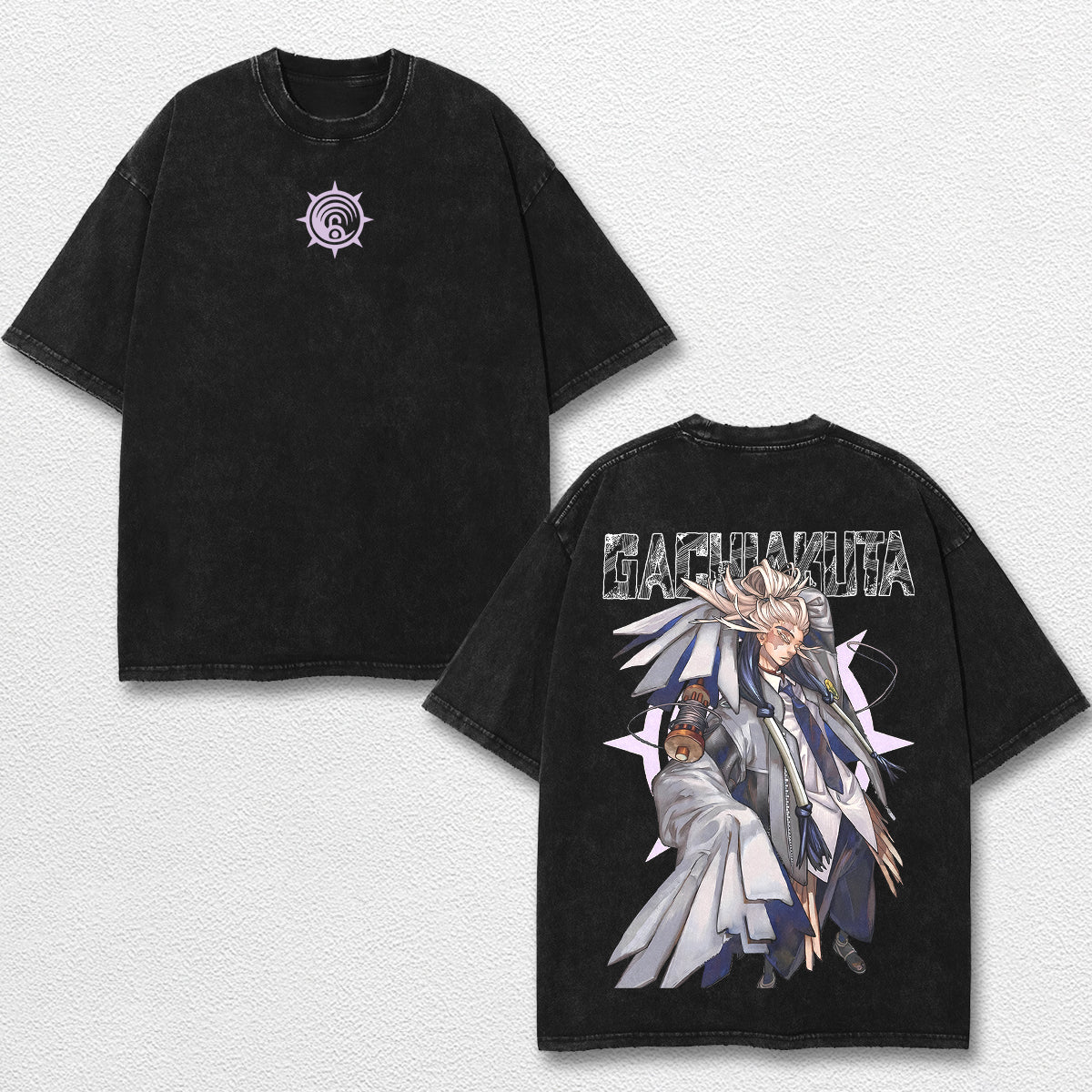 Retro Tamsy Caines - Gachiakuta Oversize Lightweight Acid Washed Hoodie Sweatshirt Tee, Anime Graphic Design Unisex Top Cotton Streetwear Shirt Clothes