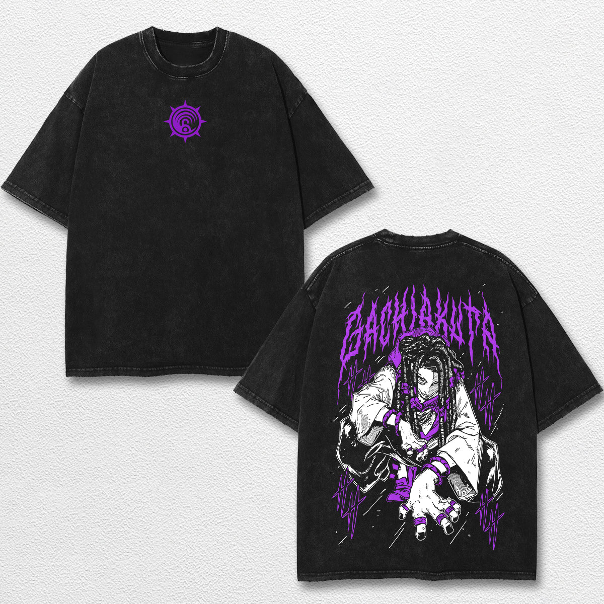 Retro Jabber Wonger - Gachiakuta Oversize Lightweight Acid Washed Hoodie Sweatshirt Tee, Anime Graphic Design Unisex Top Cotton Streetwear Shirt Clothes