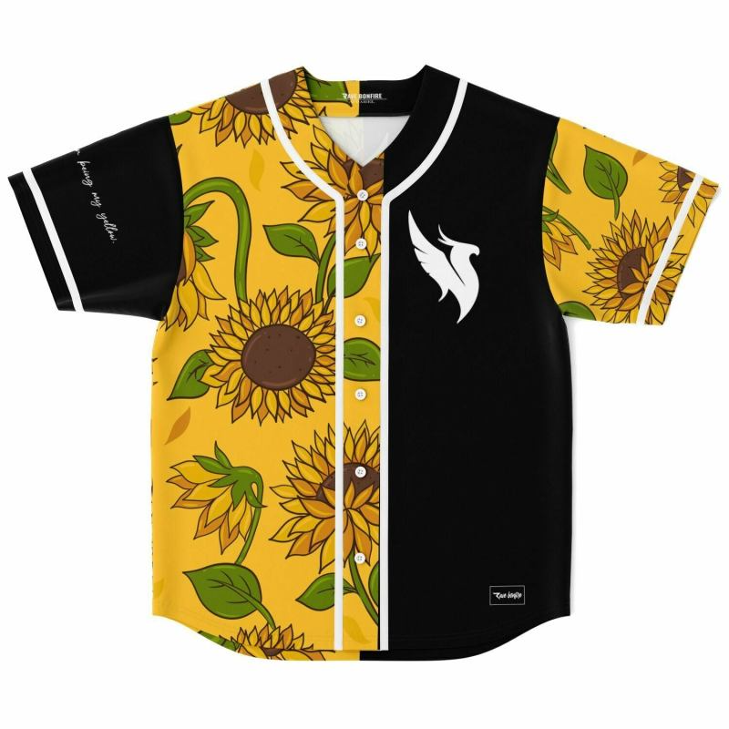 Illenium Sunflowers Baseball Jersey, EDM Festival Family Gift, Unisex Breathable Men's Jersey, 420 Lover Graphic Shirt, Gift For Jersey Fan EDM Electronics Music