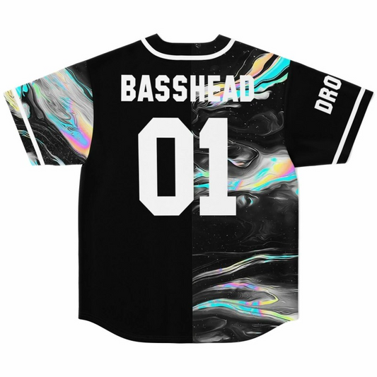 Basshead Drop It Baseball Jersey, EDM Festival Family Gift, Unisex Breathable Men's Jersey, 420 Lover Graphic Shirt, Gift For Jersey Fan EDM Electronics Music