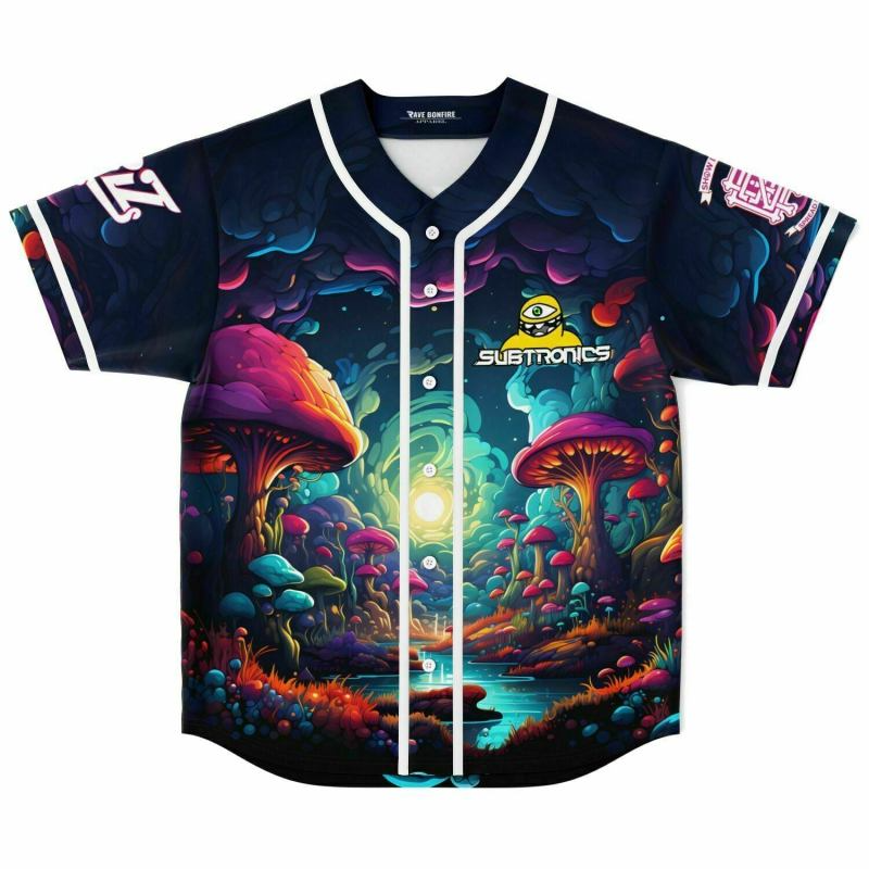 GRIZtronics Baseball Jersey, EDM Festival Family Gift, Unisex Breathable Men's Jersey, 420 Lover Graphic Shirt, Gift For Jersey Fan EDM Electronics Music