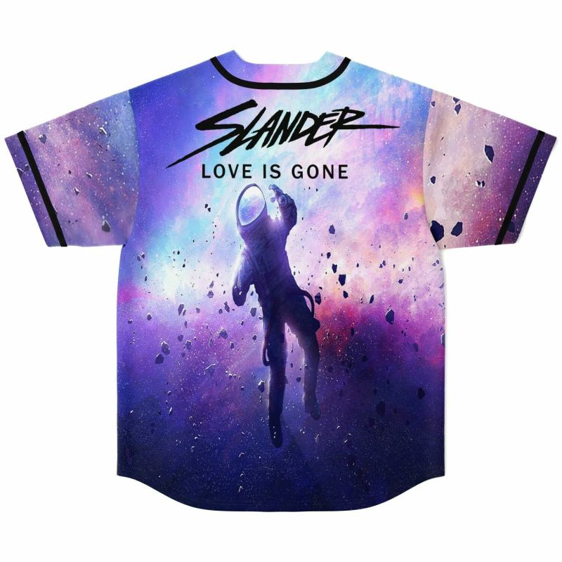 Slander Love is Gone Baseball Jersey, EDM Festival Family Gift, Unisex Breathable Men's Jersey, 420 Lover Graphic Shirt, Gift For Jersey Fan EDM Electronics Music