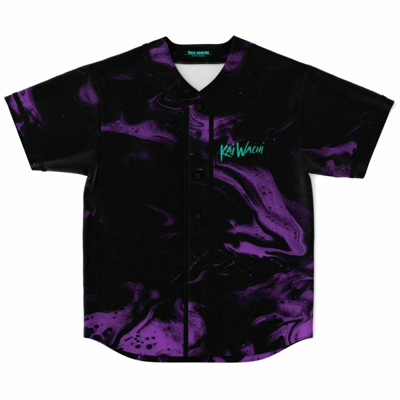 Kai Wachi Skull Team Baseball Jersey, EDM Festival Family Gift, Unisex Breathable Men's Jersey, 420 Lover Graphic Shirt, Gift For Jersey Fan EDM Electronics Music