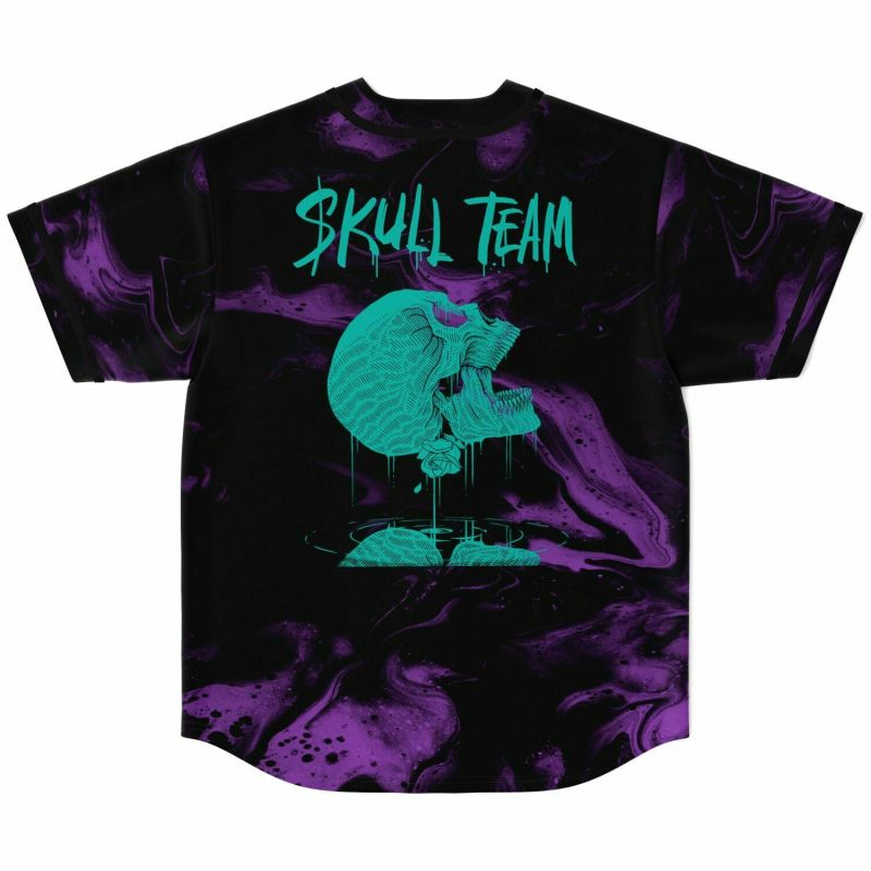 Kai Wachi Skull Team Baseball Jersey, EDM Festival Family Gift, Unisex Breathable Men's Jersey, 420 Lover Graphic Shirt, Gift For Jersey Fan EDM Electronics Music