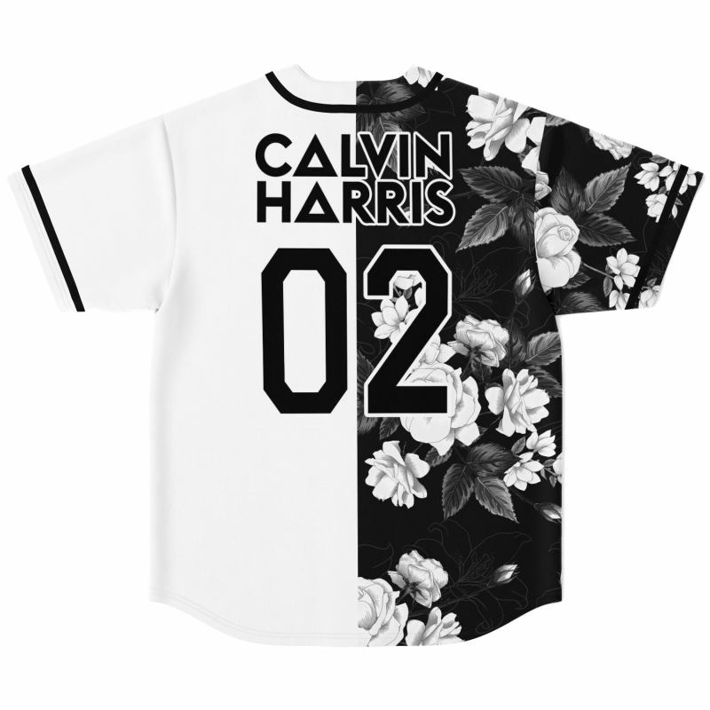 Calvin Harris #02 Baseball Jersey, EDM Festival Family Gift, Unisex Breathable Men's Jersey, 420 Lover Graphic Shirt, Gift For Jersey Fan EDM Electronics Music
