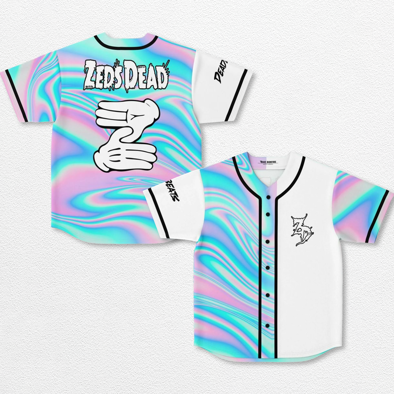 Deadbeats ZD Baseball Jersey EDM Festival Family Gift, Unisex Breathable Men's Jersey, 420 Lover Graphic Shirt, Gift For Jersey Fan EDM Electronics Music