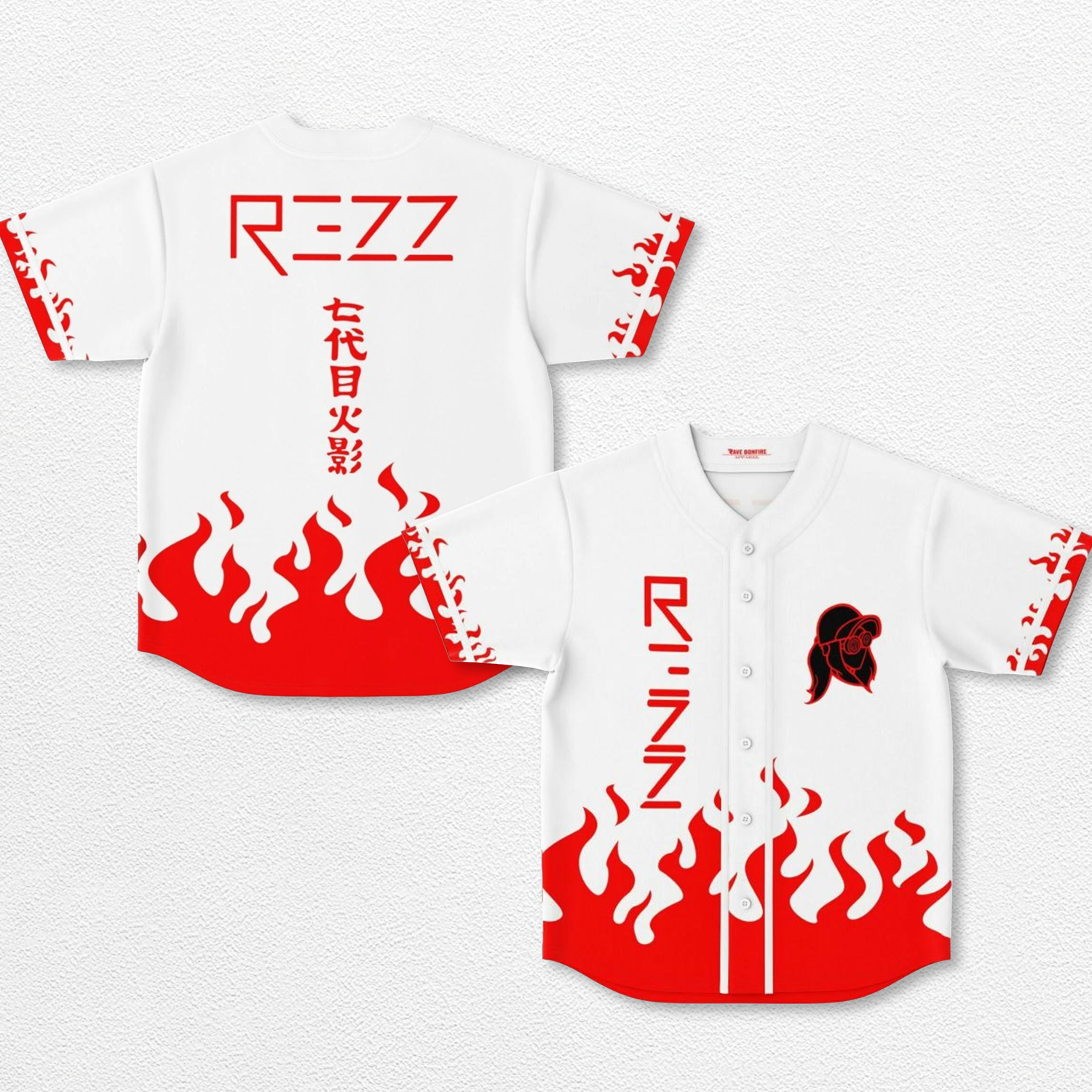 Fourth Hokage Rezz Baseball Jersey EDM Festival Family Gift, Unisex Breathable Men's Jersey, 420 Lover Graphic Shirt, Gift For Jersey Fan EDM Electronics Music