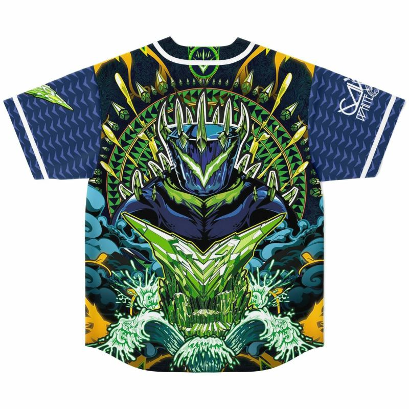 Ganja White Night Dark Wobble Baseball Jersey EDM Festival Family Gift, Unisex Breathable Men's Jersey, 420 Lover Graphic Shirt, Gift For Jersey Fan EDM Electronics Music