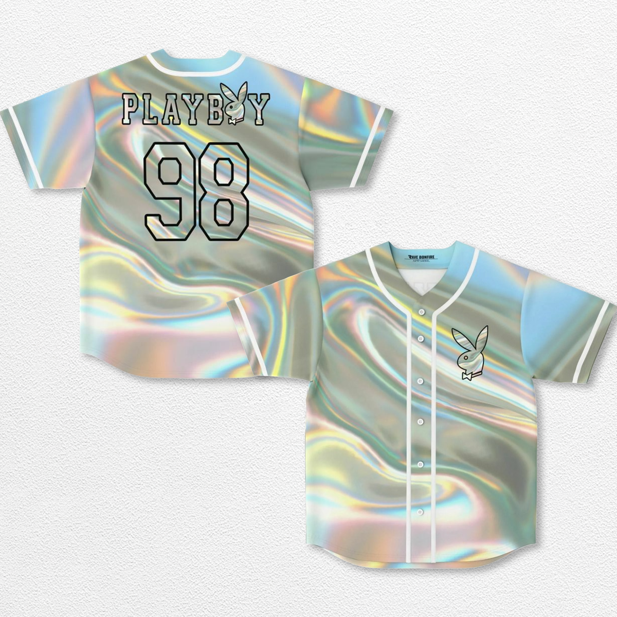 Playboy #98 Baseball Jersey EDM Festival Family Gift, Unisex Breathable Men's Jersey, 420 Lover Graphic Shirt, Gift For Jersey Fan EDM Electronics Music