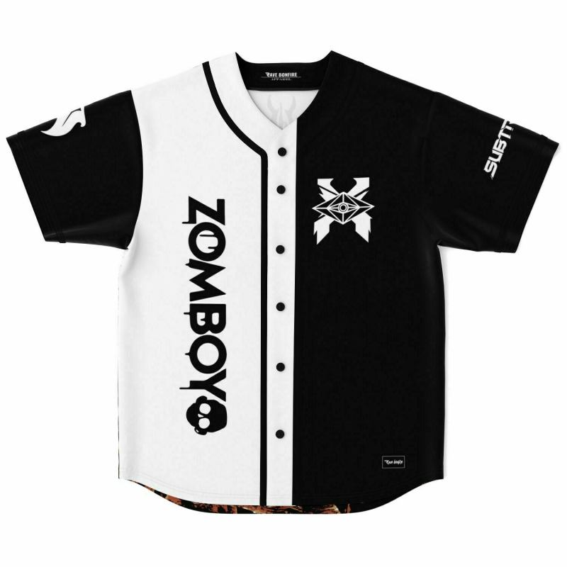 Zomboy x Slander x Subtronics x Svdden Death Baseball Jersey EDM Festival Family Gift, Unisex Breathable Men's Jersey, 420 Lover Graphic Shirt, Gift For Jersey Fan EDM Electronics Music