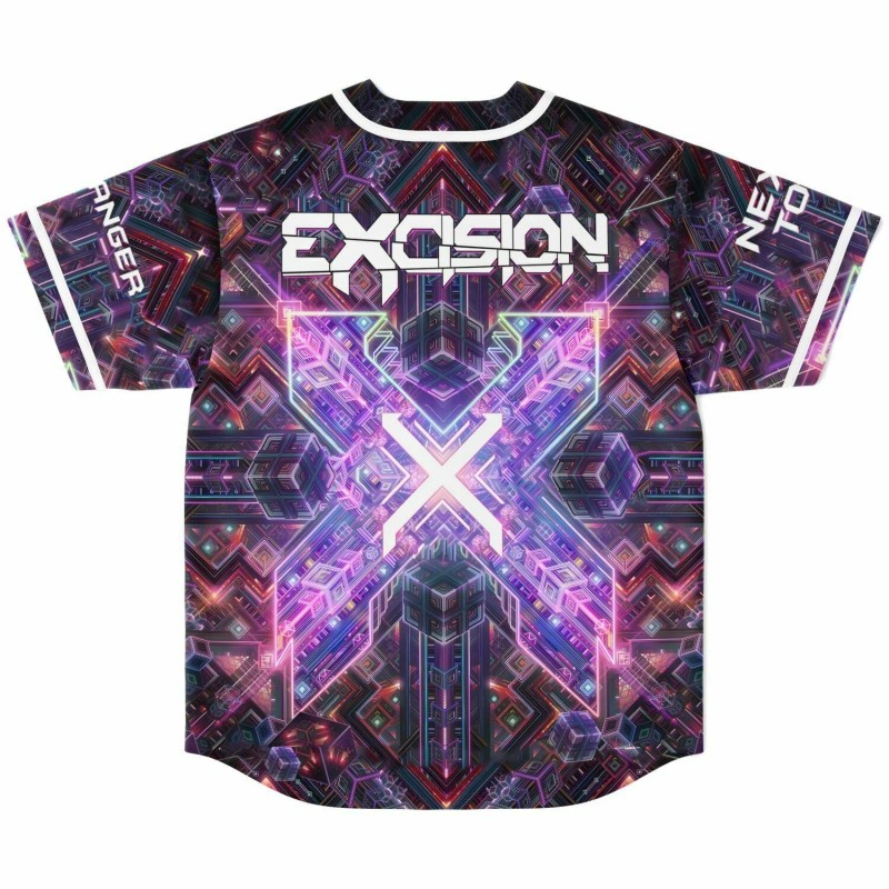 Excision Nexus Tour Baseball Jersey EDM Festival Family Gift, Unisex Breathable Men's Jersey, 420 Lover Graphic Shirt, Gift For Jersey Fan EDM Electronics Music