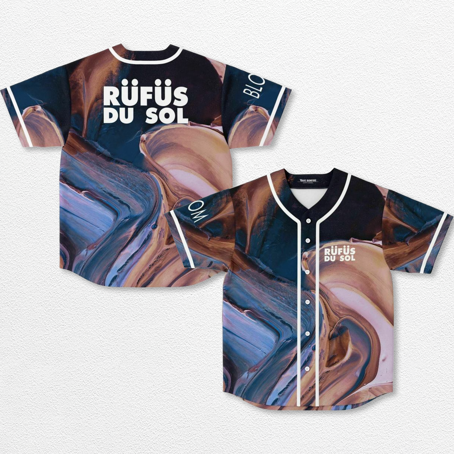 Rufus Du Sol Baseball Jersey EDM Festival Family Gift, Unisex Breathable Men's Jersey, 420 Lover Graphic Shirt, Gift For Jersey Fan EDM Electronics Music