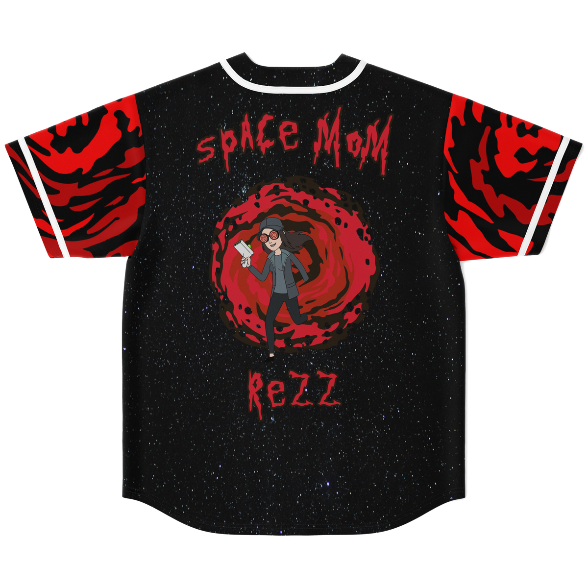 Space Mom Rezz Baseball Jersey EDM Music Shirt, EDM Festival Family Gift, Unisex Breathable Men's Jersey, 420 Lover Graphic Shirt, Gift For Baseball Fan EDM Electronics Music