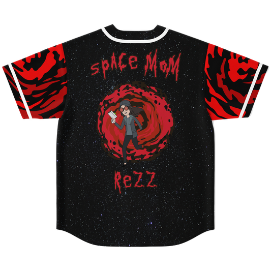 Space Mom Rezz Baseball Jersey EDM Music Shirt, EDM Festival Family Gift, Unisex Breathable Men's Jersey, 420 Lover Graphic Shirt, Gift For Baseball Fan EDM Electronics Music