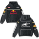Retro Redbull Alpinestars Racing Washed Hoodie MotoGP World Champion Enthusiast Apparel Streetwear Racing Team Super Motorsports Clothing Riders Motocross Off-Road Dirt Bike Fan Gear Cotton For Moto Fan